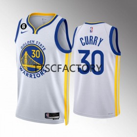 Herren NBA Golden State Warriors Trikot Stephen Curry 30 Nike 2022-23 Association Edition Weiß Swingman